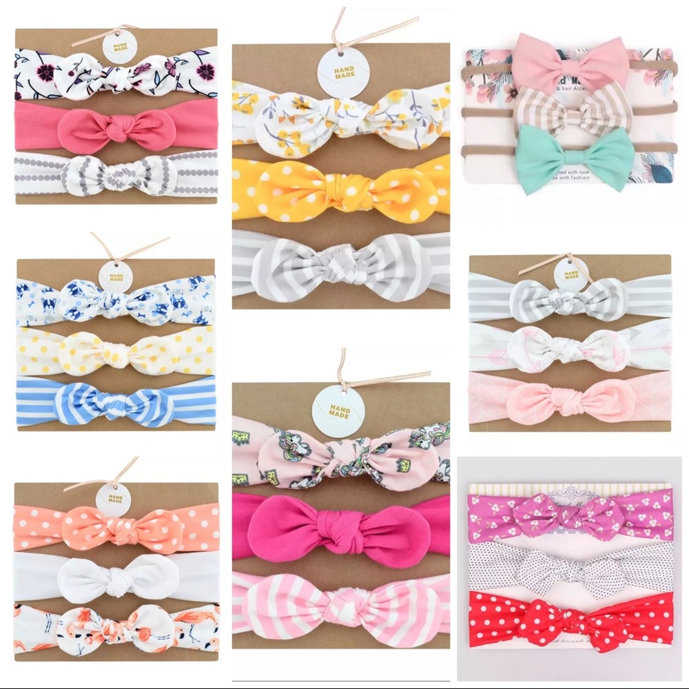 New 3Pc headband sets